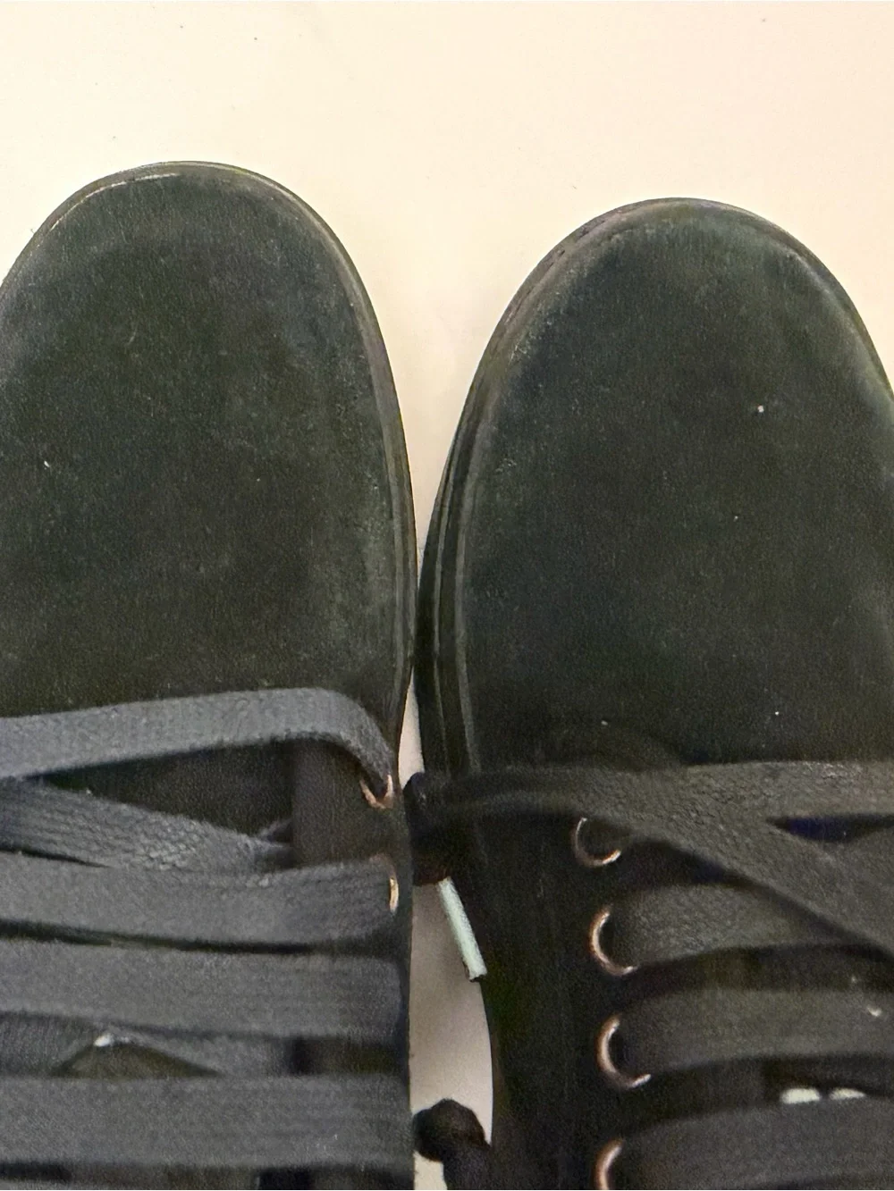 Satorisan Men's Black Suede & leather low-Profile Skate Sneakers Sz 5.5